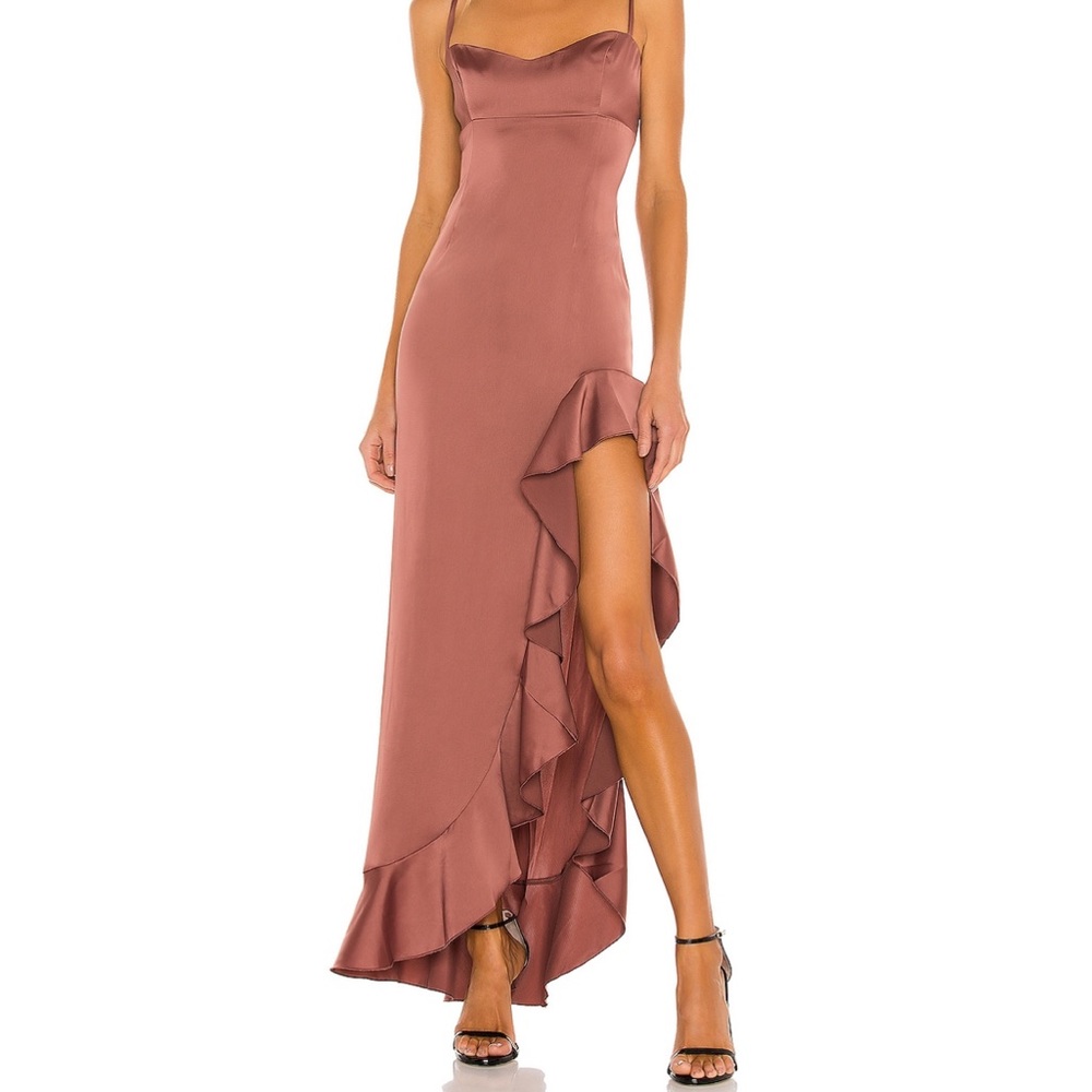 Satin Ruffle Nookie Dress